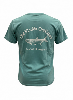 OFO Short Sleeve Logo T-shirt in Seafoam/White