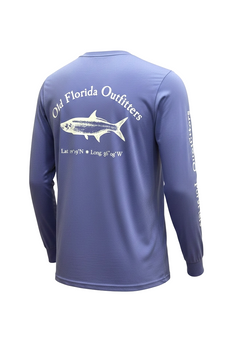 OFO Long Sleeve Logo T-Shirt in FloBlue/White