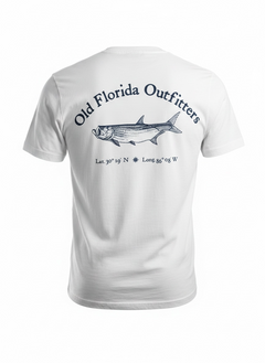 OFO Short Sleeve Logo T-Shirt in White/Navy