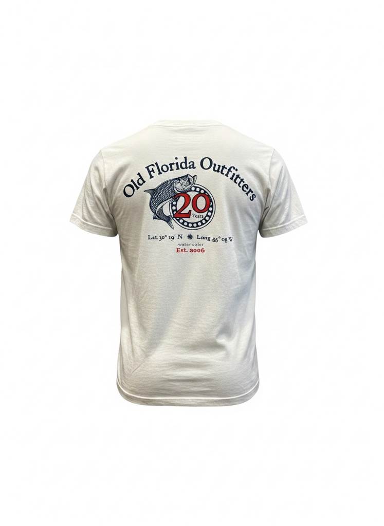 OFO 20th Anniversary Short Sleeve Logo Tshirt- White