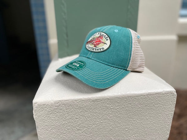 OFO Logo OLD FAVORITE Soft Trucker in Sea Green