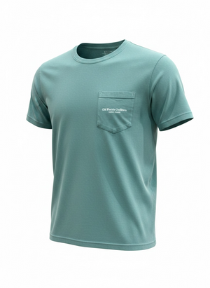 OFO Short Sleeve Logo T-shirt in Seafoam/White