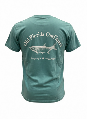 OFO Short Sleeve Logo T-shirt in Seafoam/White