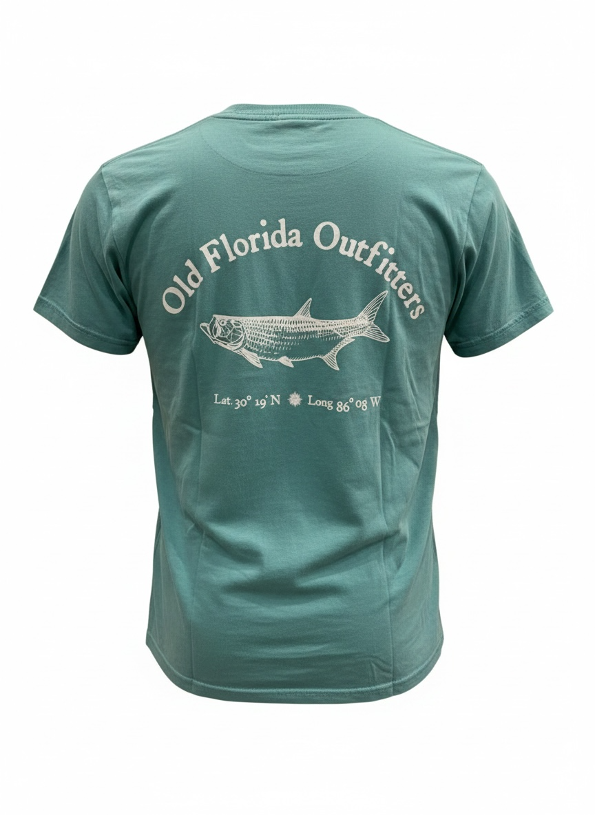 OFO Short Sleeve Logo T-shirt in Seafoam/White