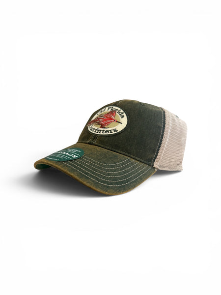 OFO Logo OLD FAVORITE Soft Trucker in Hunter Green
