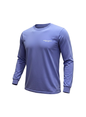OFO Long Sleeve Logo T-Shirt in FloBlue/White