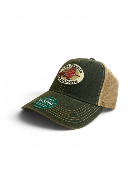 OFO YOUTH Logo OLD FAVORITE Soft Trucker in Green