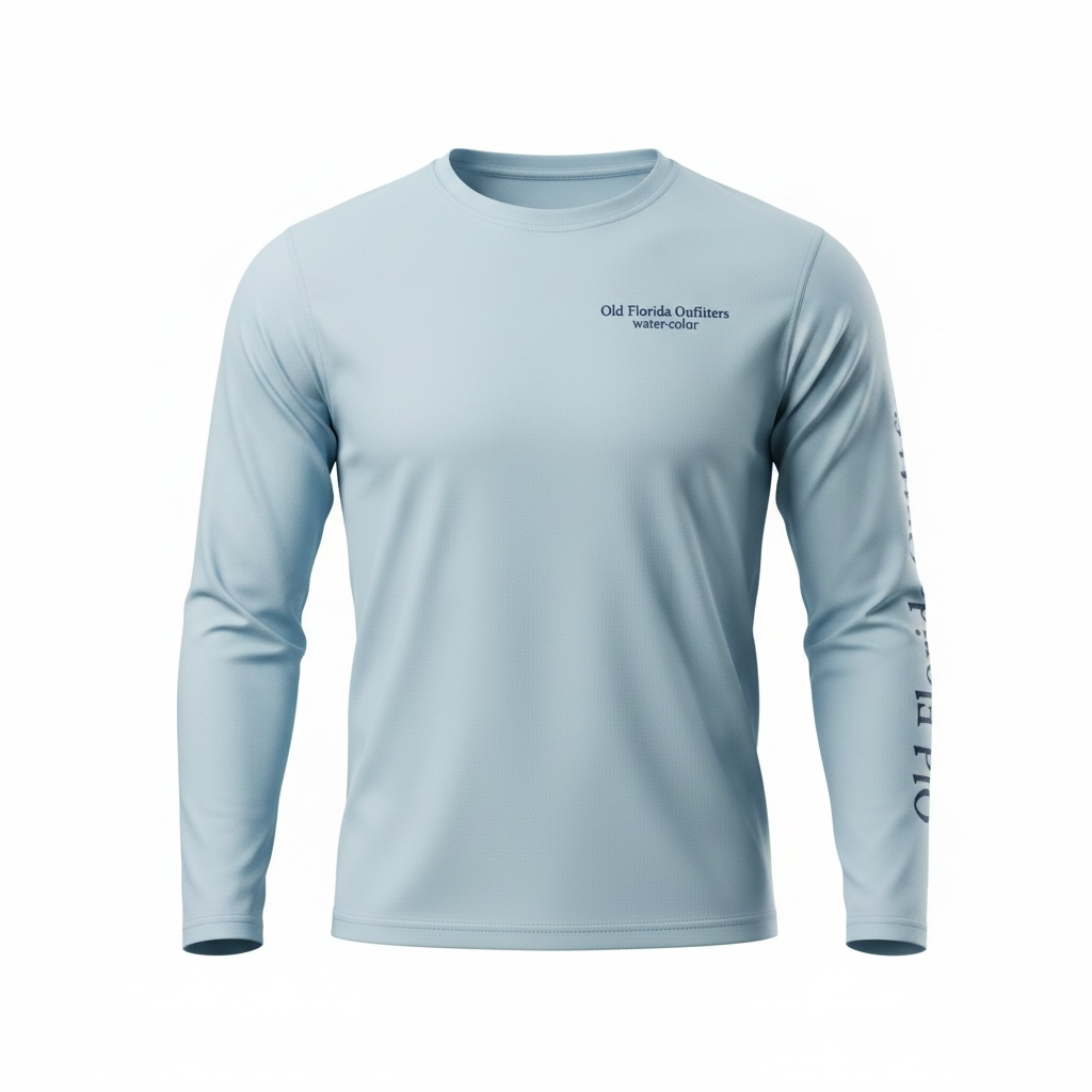 OFO Kids L/S Rashguard Crewneck- Arctic Blue