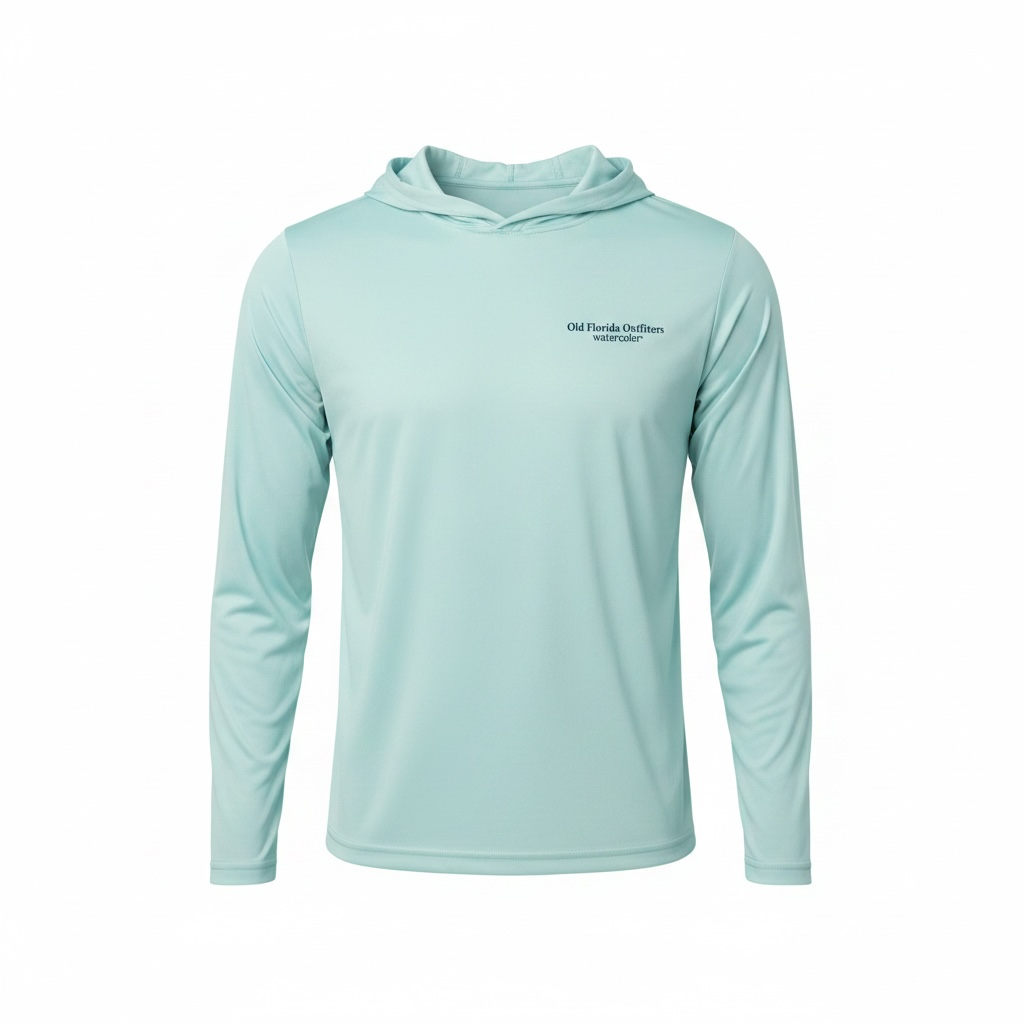 OFO Kids L/S Rashguard Hoodie- Seafoam