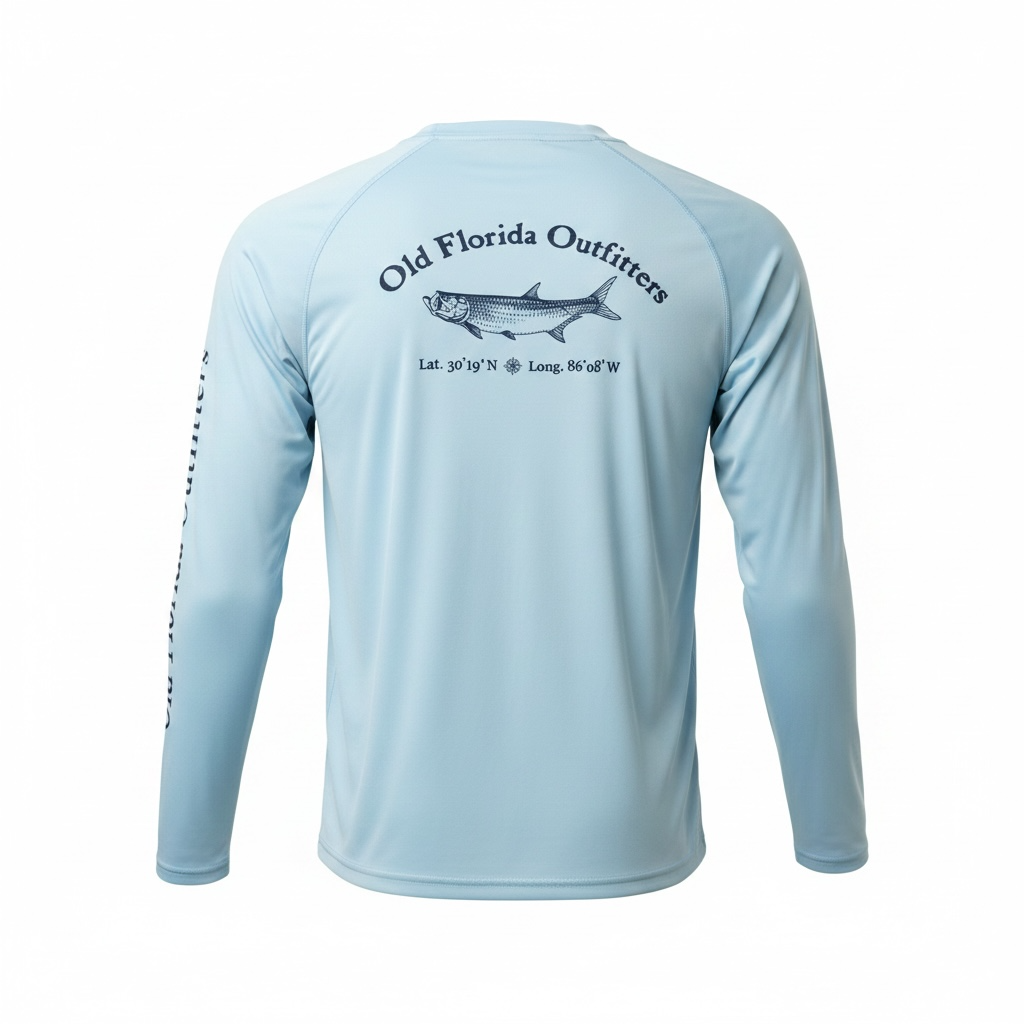 OFO Kids L/S Rashguard Crewneck- Arctic Blue
