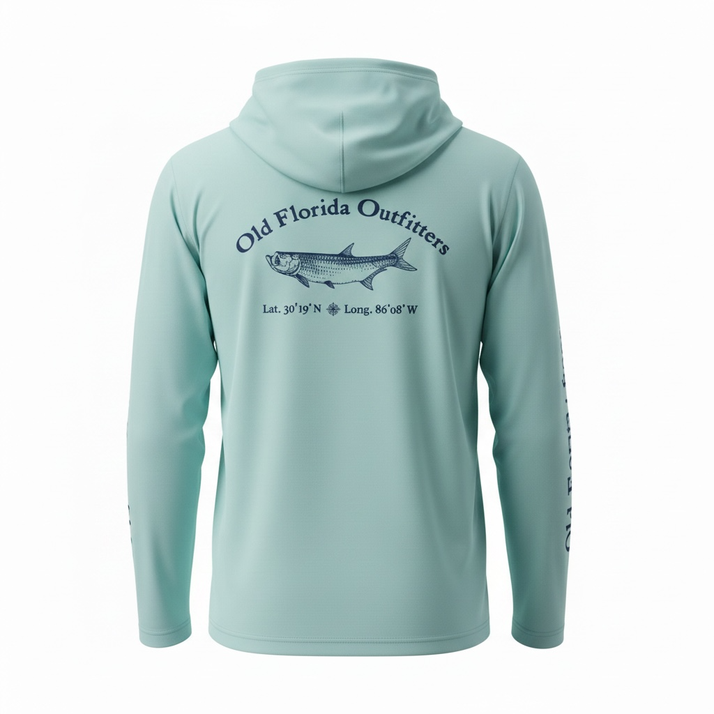 OFO Kids L/S Rashguard Hoodie- Seafoam