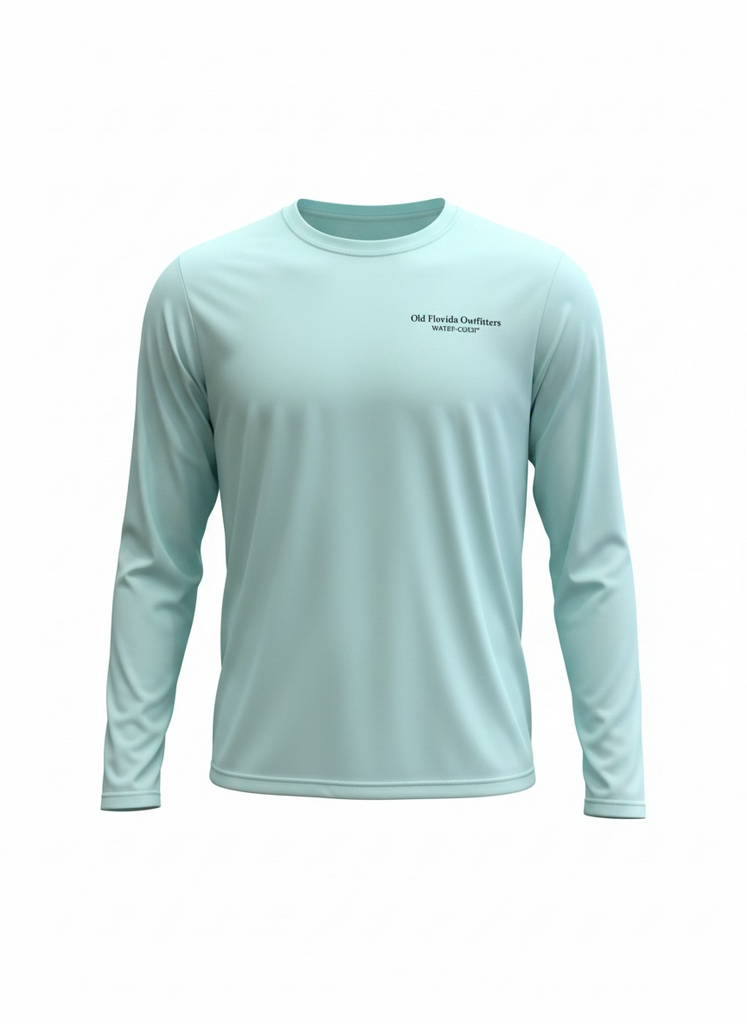 OFO Adult L/S Rashguard Crewneck-Seafoam
