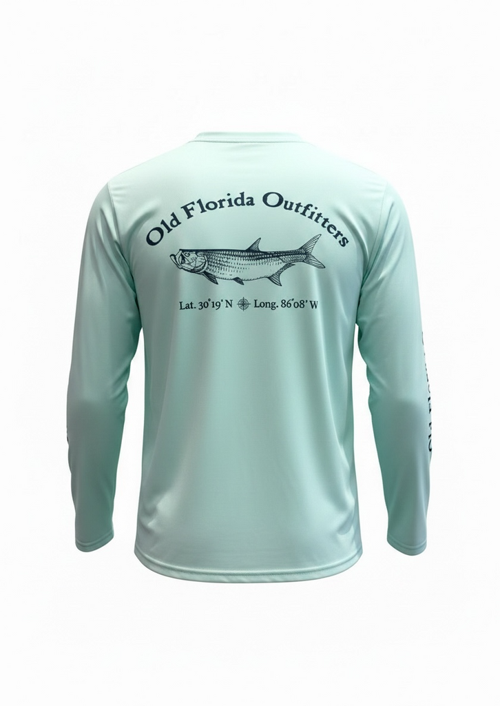 OFO Adult L/S Rashguard Crewneck-Seafoam