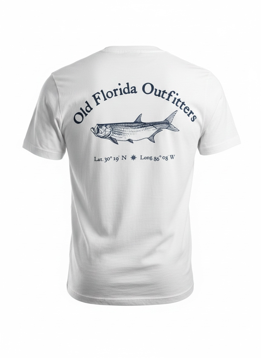 OFO Short Sleeve Logo T-Shirt in White/Navy
