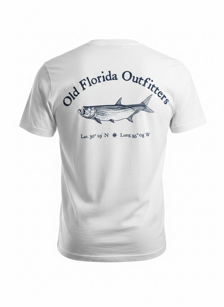 OFO Short Sleeve Logo T-Shirt in White/Navy