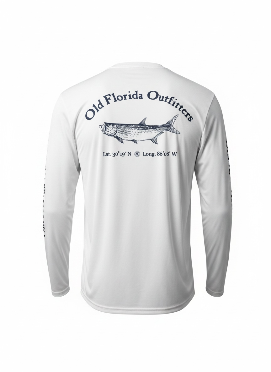 OFO Adult L/S Rashguard Crewneck-White