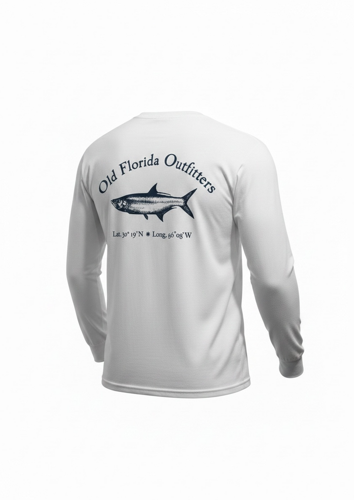 OFO Long Sleeve Logo T-White/Navy