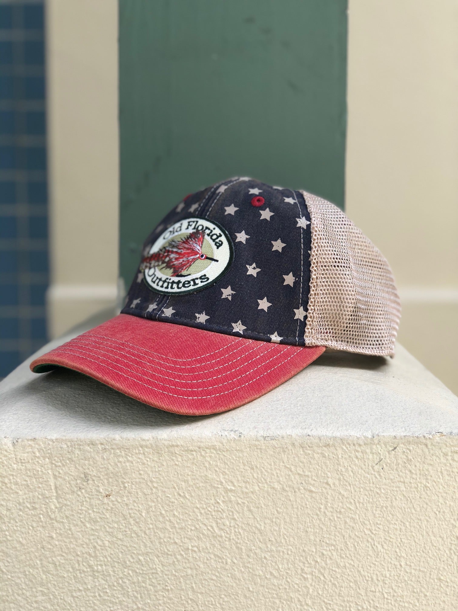 OFO Logo OLD FAVORITE Soft Trucker in Patriotic