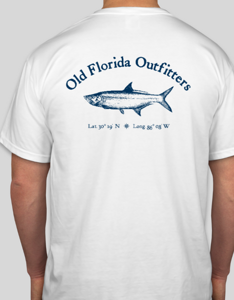 OFO Short Sleeve Logo T-Shirt in White/Navy