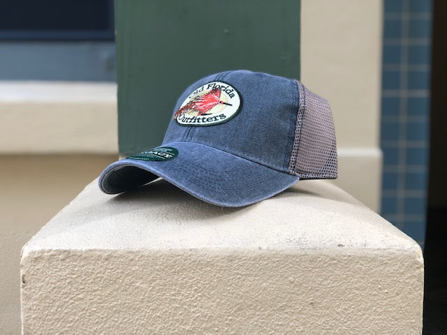 OFO Logo DASHBOARD TRUCKER Soft Trucker in Blue Steel