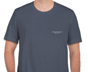 OFO Short Sleeve Logo T-Shirt in Denim/White