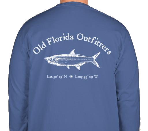 OFO Long Sleeve Logo T-Shirt in FloBlue/White