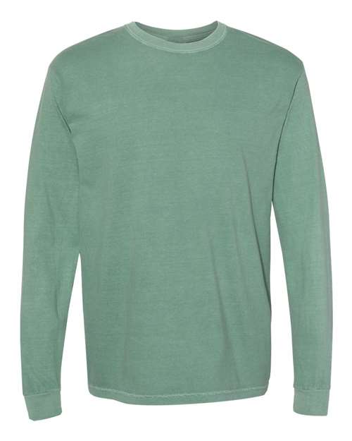 OFO Long Sleeve Logo T-Shirt in Sea Green/White