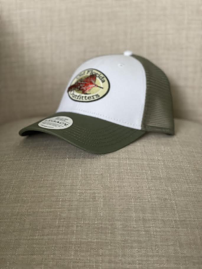 OFO Logo Lo-Pro Snapback Trucker in Sage/White