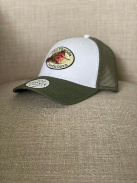 OFO Logo Lo-Pro Snapback Trucker in Sage/White