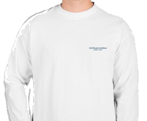 OFO Long Sleeve Logo T-White/Navy